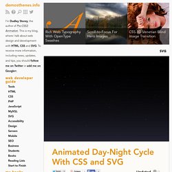 Animated Day-Night Cycle With CSS and SVG
