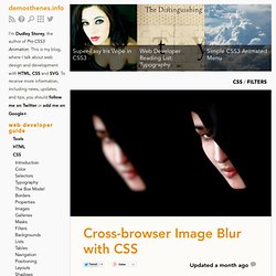 Cross-browser Image Blur with CSS