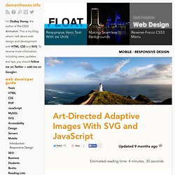 Art-Directed Adaptive Images With SVG and JavaScript