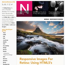Responsive Images For Retina: Using HTML5’s srcset