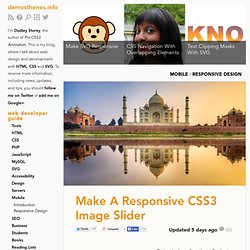 Make A Responsive CSS3 Image Slider