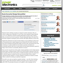 Buck-Converter Design Demystified Page of