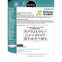Deniart Systems: ALCHEMY SYMBOLS Fonts