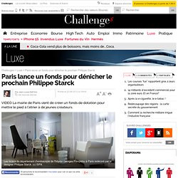 Paris lance un fonds pour dénicher le futur Philippe Starck
