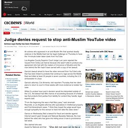 Judge denies request to stop anti-Muslim YouTube video - World