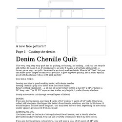 Denim Chenille Quilt