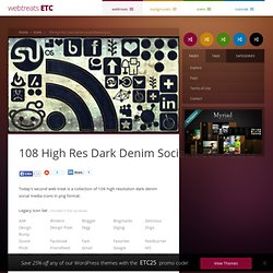 108 High Res Dark Denim Social Media Icons