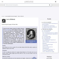 Denis Diderot - Biographie