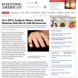 New DNA Analysis Shows Ancient Humans Interbred with Denisovans