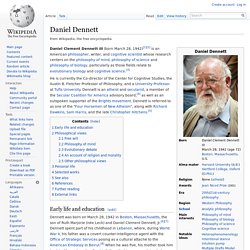 Daniel Dennett - Wikipedia, the free encyclopedia - Pentadactyl