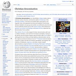 Christian denomination