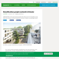 Densification: projet contesté à Crissier