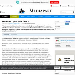 Densifier : pour quoi faire