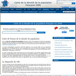 Carte de la densite de la population francaise