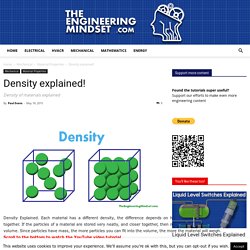 Density explained! - The Engineering Mindset