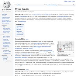 Urban density
