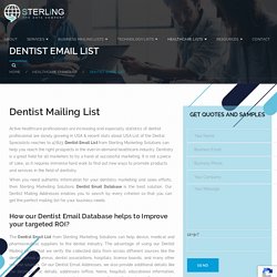 Dentist Email Database