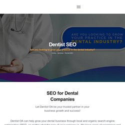 Dentist SEO - Dentist Online Advertising