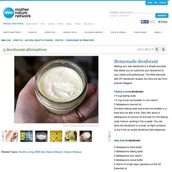 5 DIY Deodorant Alternatives - Mother Nature Network