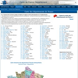 CARTE DE FRANCE DEPARTEMENT - Carte des départements Français