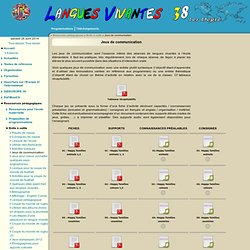 Site du groupe départemental Langues vivantes étrangères [Jeux de communication] :..