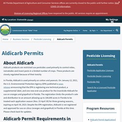 FDACS_GOV - Aldicarb Permits.