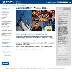 Department of Native American Studies