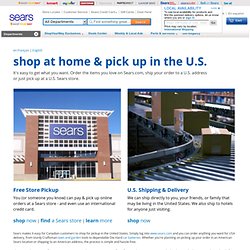 Sears: Online department store featuring appliances, tools, fitness equipment and more