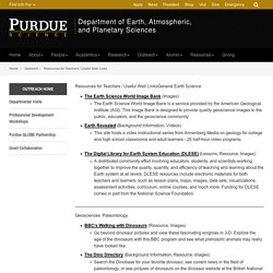 Resources for Teachers / Useful Web Links - Department of Earth, Atmospheric, and Planetary Sciences - Purdue University