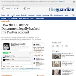 How the US Justice Department legally hacked my Twitter account