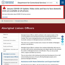 Department for Correctional Services - Aboriginal Liaison Officers