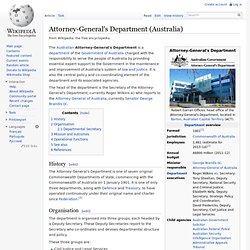 Attorney-General's Department (Australia)