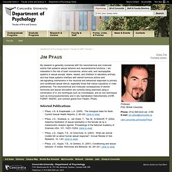 Jim Pfaus member reading commission - Department of Psychology - Concordia University - Montreal, Quebec, Canada