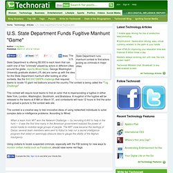 U.S. State Department Funds Fugitive Manhunt "Game"