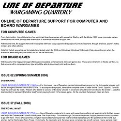 OnLine of Departure Support for Computer and Board Wargames