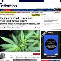 Dépénalisation du cannabis : 70% des Français contre