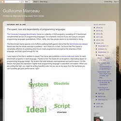 Guillaume Marceau: The speed, size and dependability of programming languages