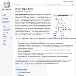 Opioid dependence