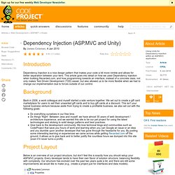 Dependency Injection (ASP.MVC and Unity)