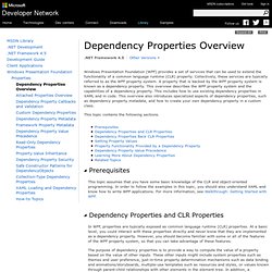 Dependency Properties Overview