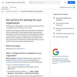 Deploy Drive File Stream - G Suite Administrator Help