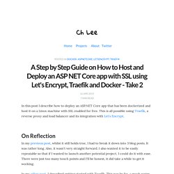 A Step by Step Guide on How to Host and Deploy an ASP NET Core app with SSL using Let's Encrypt, Traefik and Docker - Take 2