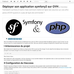 Déployer son application symfony2 sur OVH