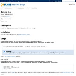 Deployer plugin - TeamCity