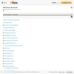 Deploying a Flask Application to AWS Elastic Beanstalk - AWS Elastic Beanstalk