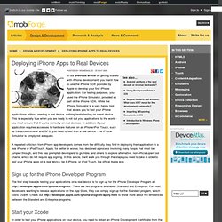 Deploying iPhone Apps to Real Devices