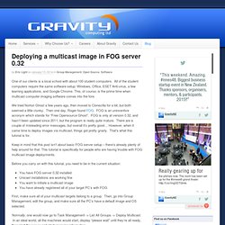 Deploying a multicast image in FOG server 0.32 - Gravity Computing