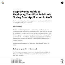 Step-by-Step Guide to Deploying Your First Full-Stack Spring Boot Application in AWS
