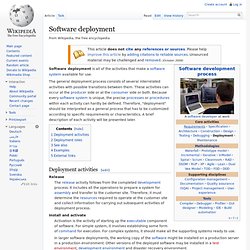 Software deployment