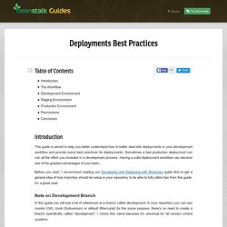 Deployments Best Practices  
